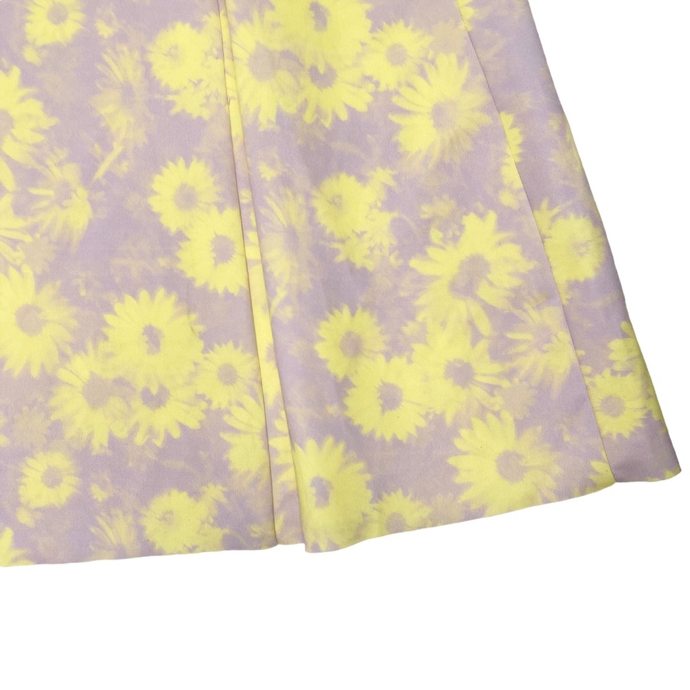 ASOS One Shoulder Puff Sleeve Cut Out Floral Midi Dress - Picture 13 of 16